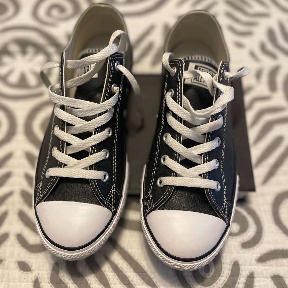 Leather Low Profile All Star Converse Good Used Condition.